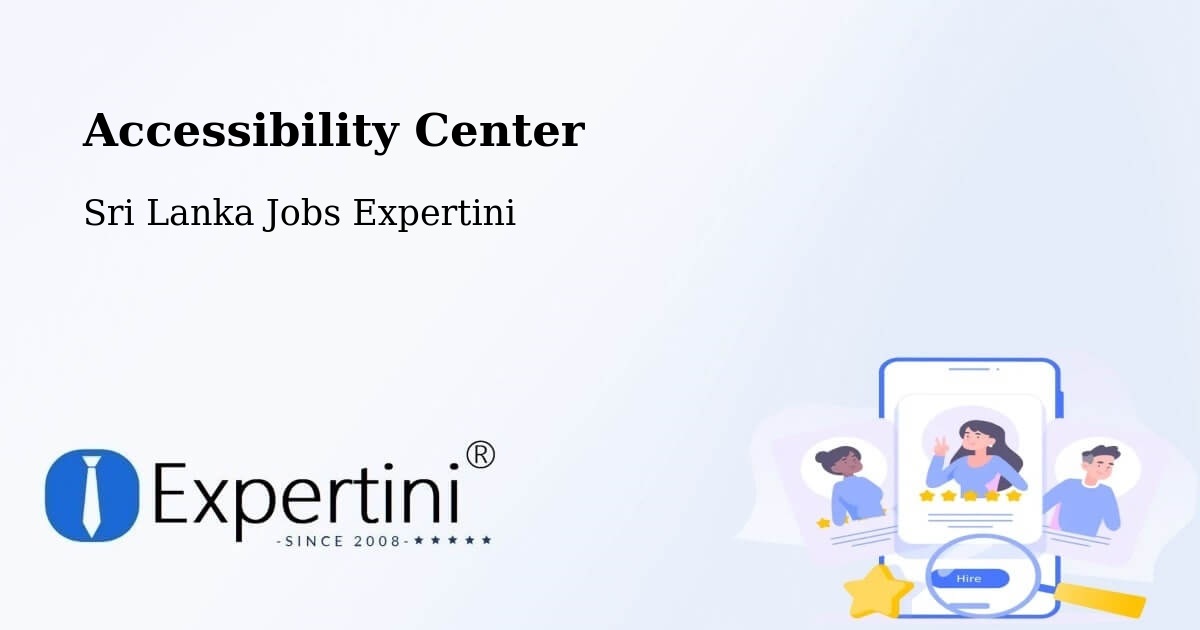 Accessibility Statement – Colombo - Sri Lanka Jobs Expertini